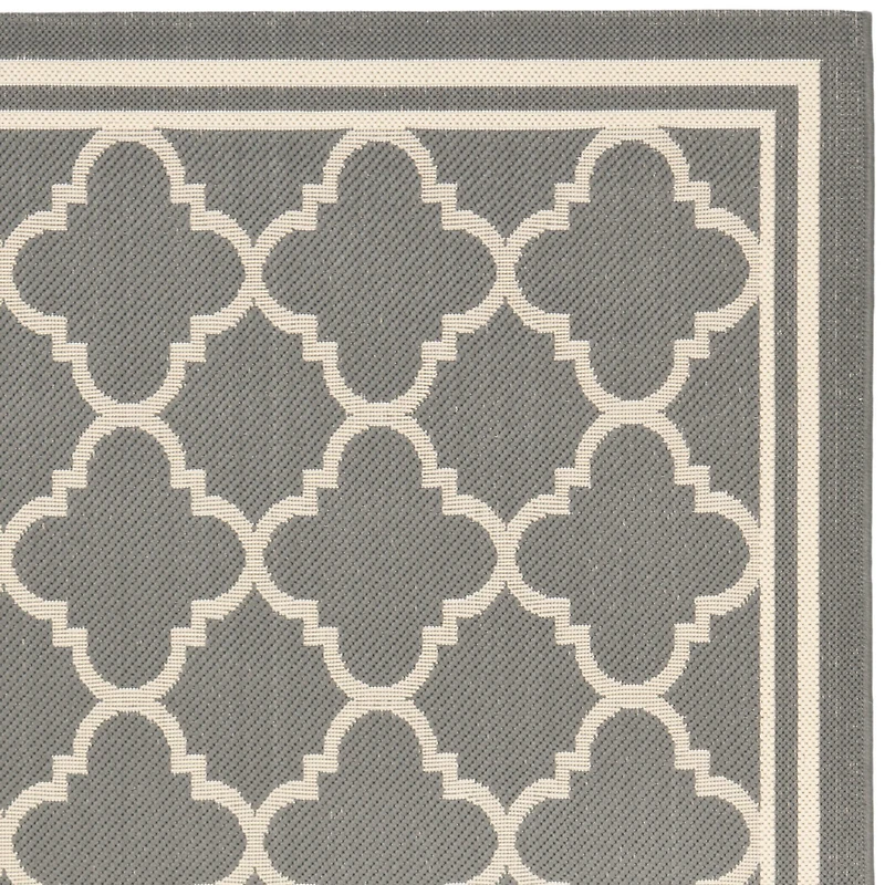 Safavieh Courtyard Collection Crispian Geometric Indoor/Outdoor Square Area Rug