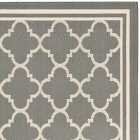 Safavieh Courtyard Collection Crispian Geometric Indoor/Outdoor Square Area Rug
