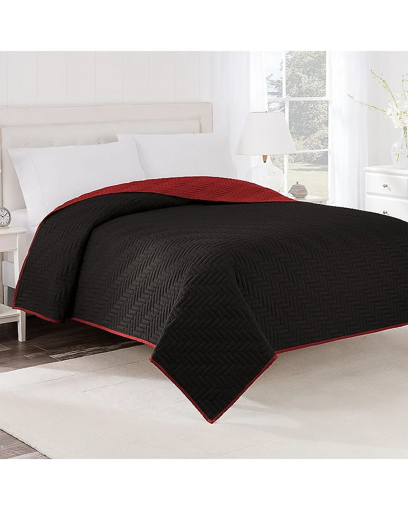 Martex Solid Reversible Coverlet