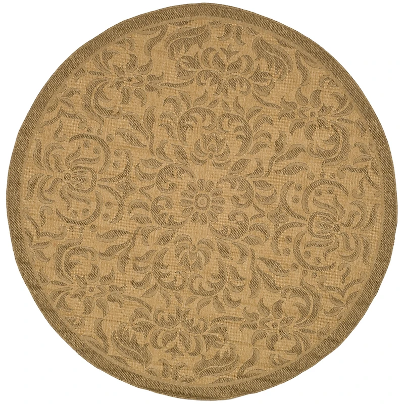 Safavieh Courtyard Collection Eleanor Oriental Indoor/Outdoor Round Area Rug