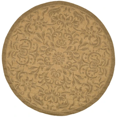 Safavieh Courtyard Collection Eleanor Oriental Indoor/Outdoor Round Area Rug
