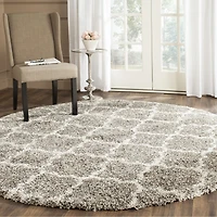 Safavieh Hudson Shag Collection Synthia Geometric Round Area Rug