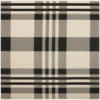 Safavieh Courtyard Collection Cori Plaid Indoor/Outdoor Square Area Rug