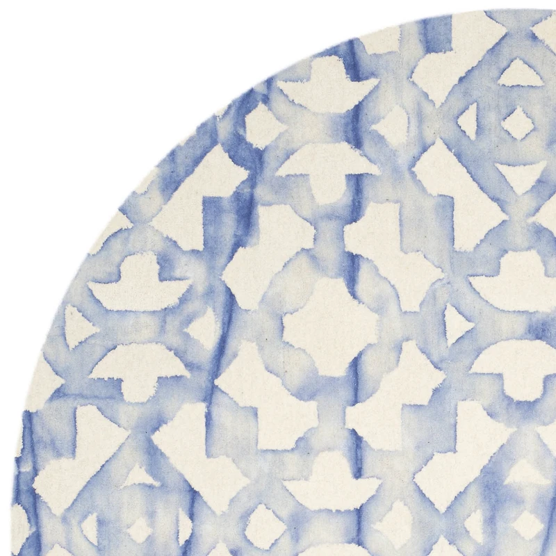 Safavieh Dip Dye Collection Joakim Geometric Round Area Rug