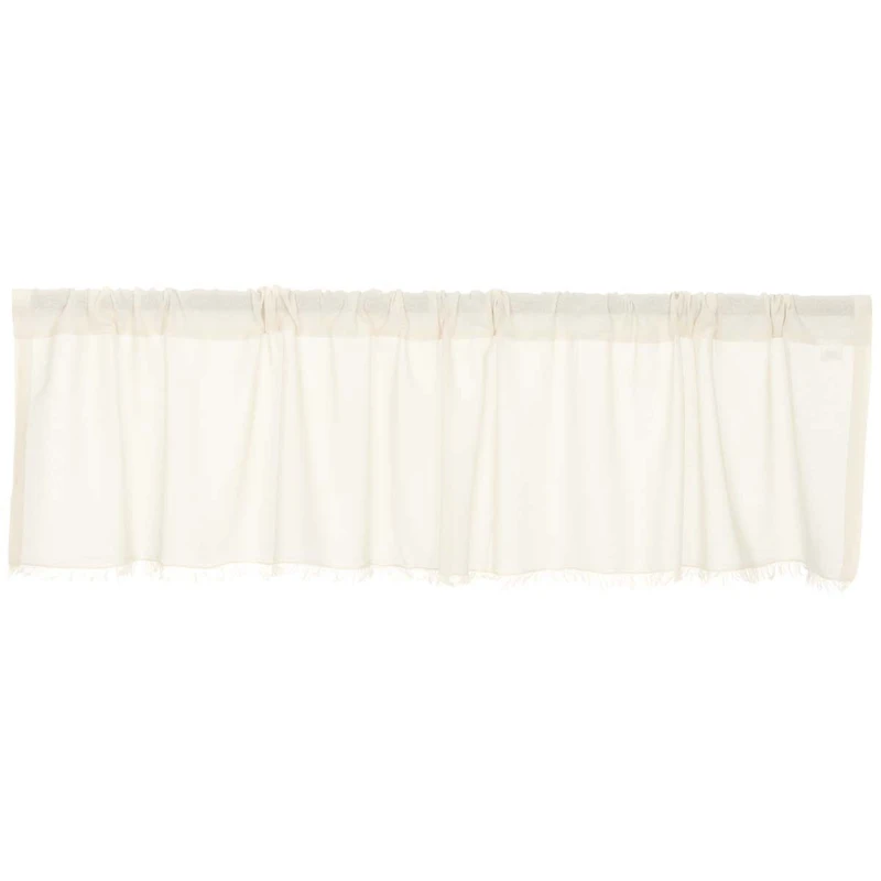 Tobacco Cloth Tailored Valance