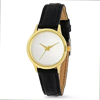Steeltime Womens Black Strap Watch-998-033-W