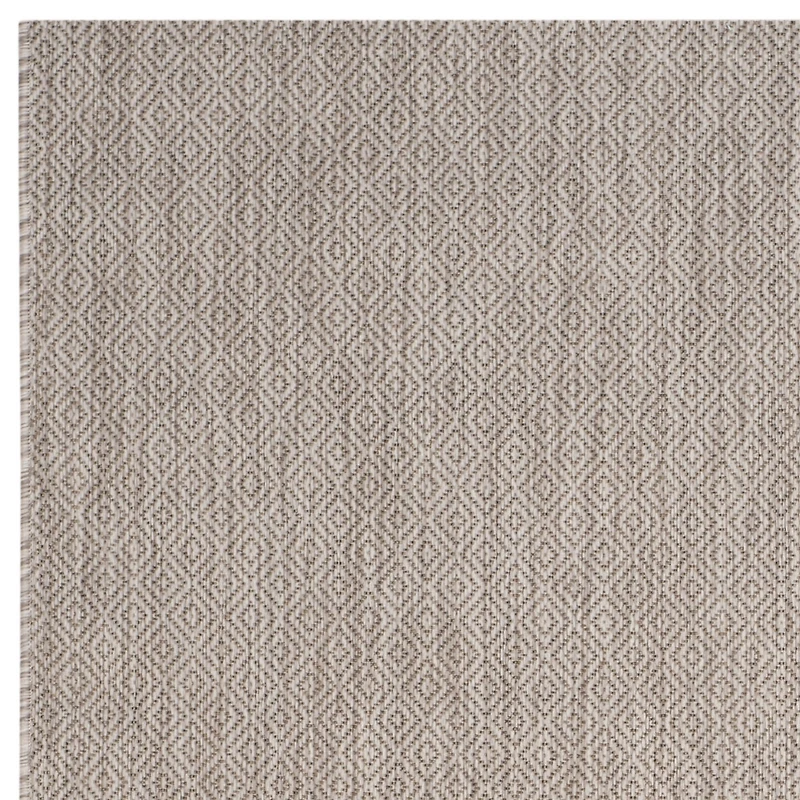 Safavieh Courtyard Collection Monroe Stripe Indoor/Outdoor Round Area Rug