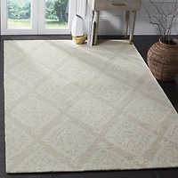 Safavieh Micro-Loop Collection Tracery Damask Square Area Rug