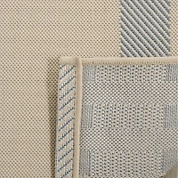 Safavieh Courtyard Collection Cori Plaid Indoor/Outdoor Round Area Rug