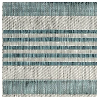 Safavieh Courtyard Collection Major Stripe Indoor/Outdoor Area Rug
