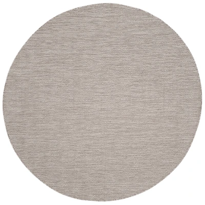 Safavieh Courtyard Collection Monroe Stripe Indoor/Outdoor Round Area Rug
