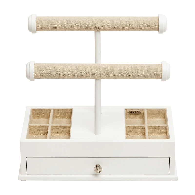 Mele and Co Ivy White Jewelry Organizer