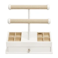 Mele and Co Ivy White Jewelry Organizer