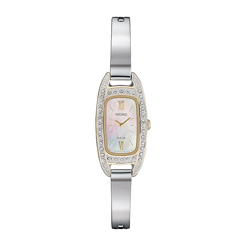 Seiko Womens Silver Tone Stainless Steel Bracelet Watch Sup388