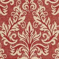 Safavieh Courtyard Collection Domhnall Floral Indoor/Outdoor Square Area Rug