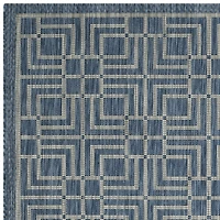 Safavieh Courtyard Collection Adelaide Geometric Indoor/Outdoor Area Rug