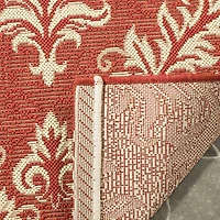 Safavieh Courtyard Collection Domhnall Floral Indoor/Outdoor Square Area Rug