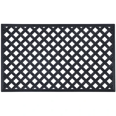 Achim Wrought Iron Lattice Rubber 18"X30" Doormat