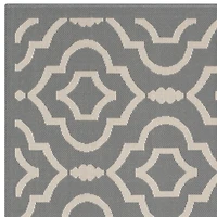 Safavieh Courtyard Collection Meryll Geometric Indoor/Outdoor Square Area Rug