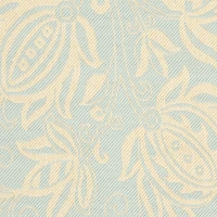 Safavieh Courtyard Collection Tarek Floral Indoor/Outdoor Round Area Rug