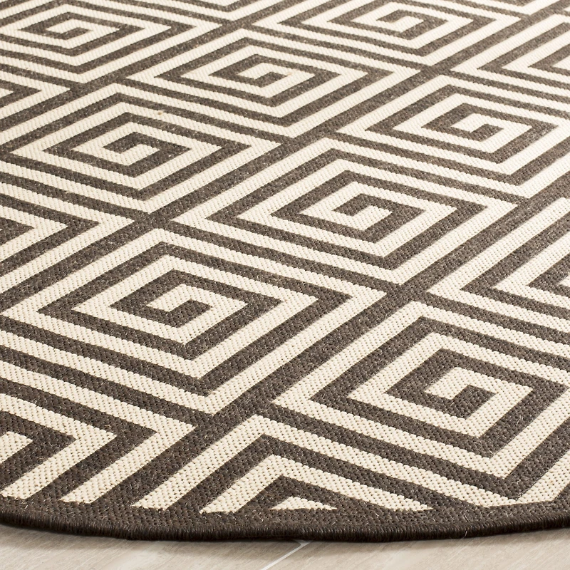 Safavieh Linden Collection Zoie Geometric Round Area Rug