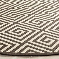 Safavieh Linden Collection Zoie Geometric Round Area Rug