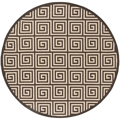 Safavieh Linden Collection Zoie Geometric Round Area Rug
