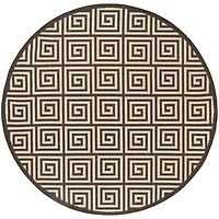 Safavieh Linden Collection Zoie Geometric Round Area Rug