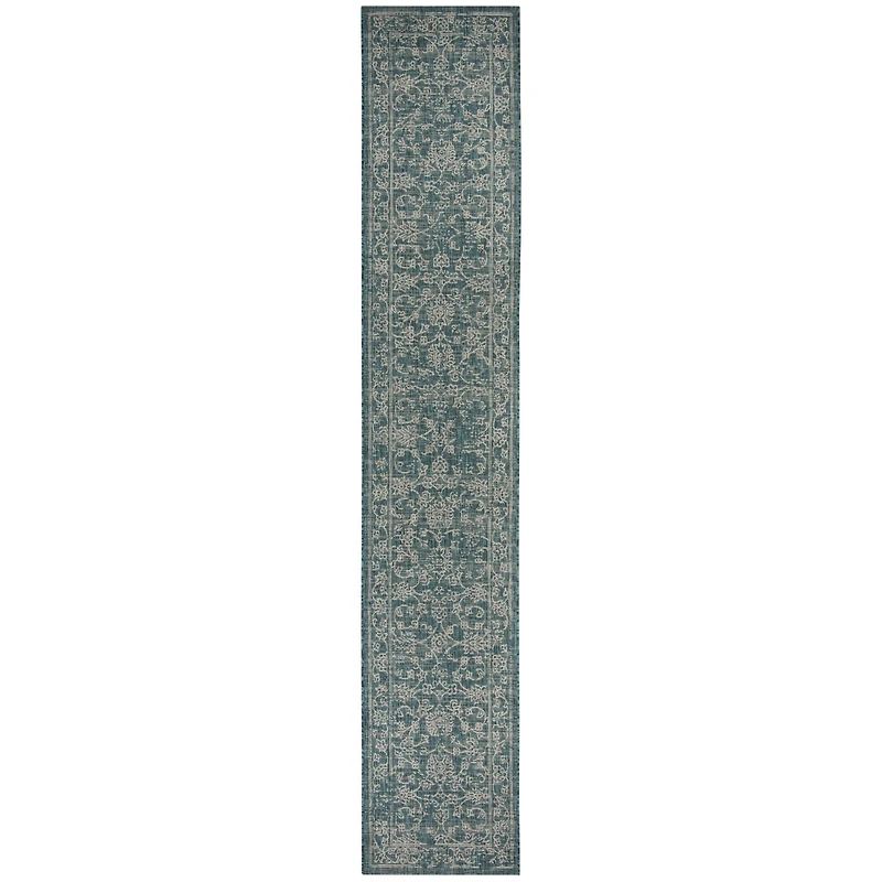 Safavieh Courtyard Collection Clarissa Oriental Indoor/Outdoor Runner Rug