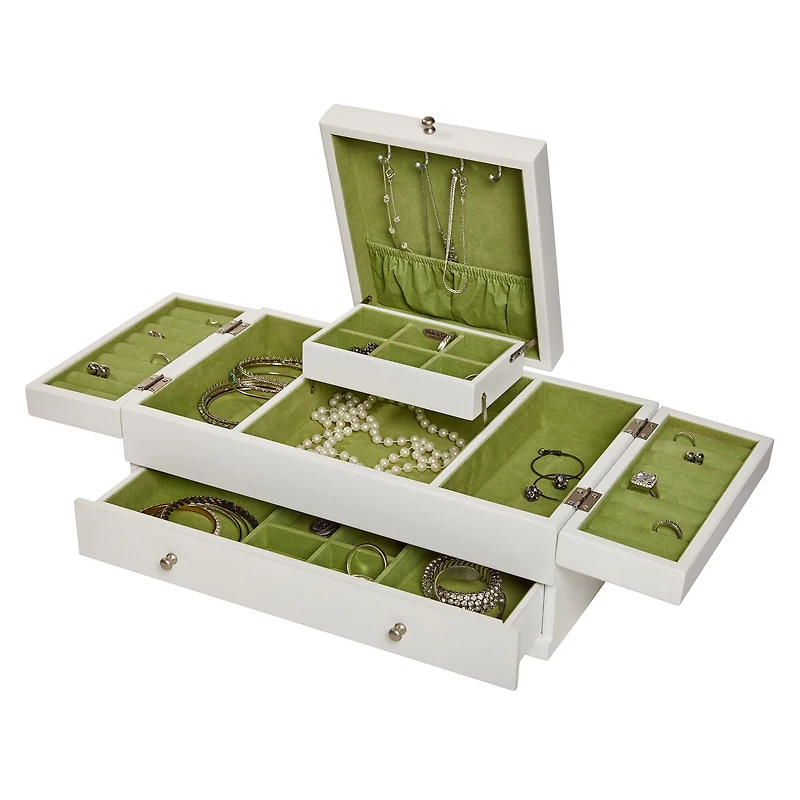 Mele and Co Everly Triple Lid Jewelry Box