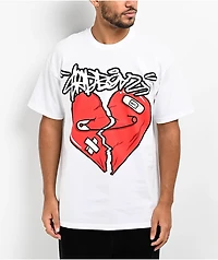 $AD BOYZ  by Junior H Broken Heart White T-Shirt