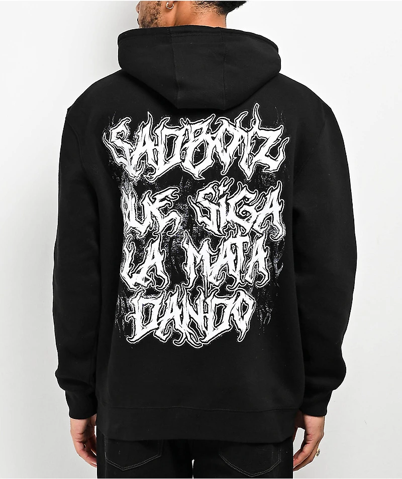 $AD BOYZ  by Junior H Eyes Black Hoodie