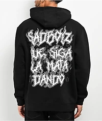 $AD BOYZ  by Junior H Eyes Black Hoodie