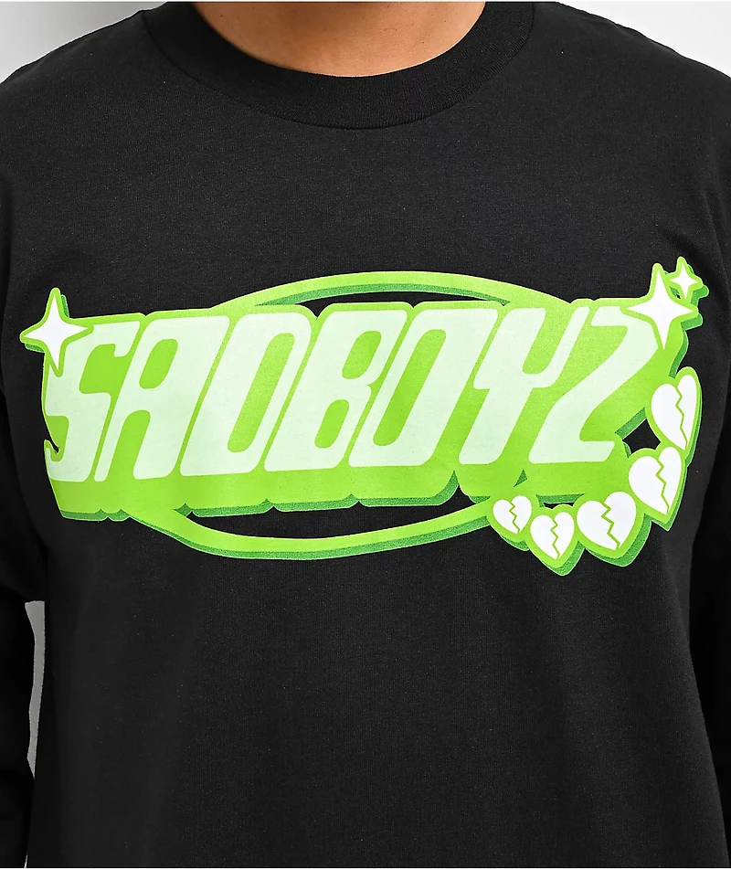 $AD BOYZ  by Junior H Puff Black Long Sleeve T-Shirt
