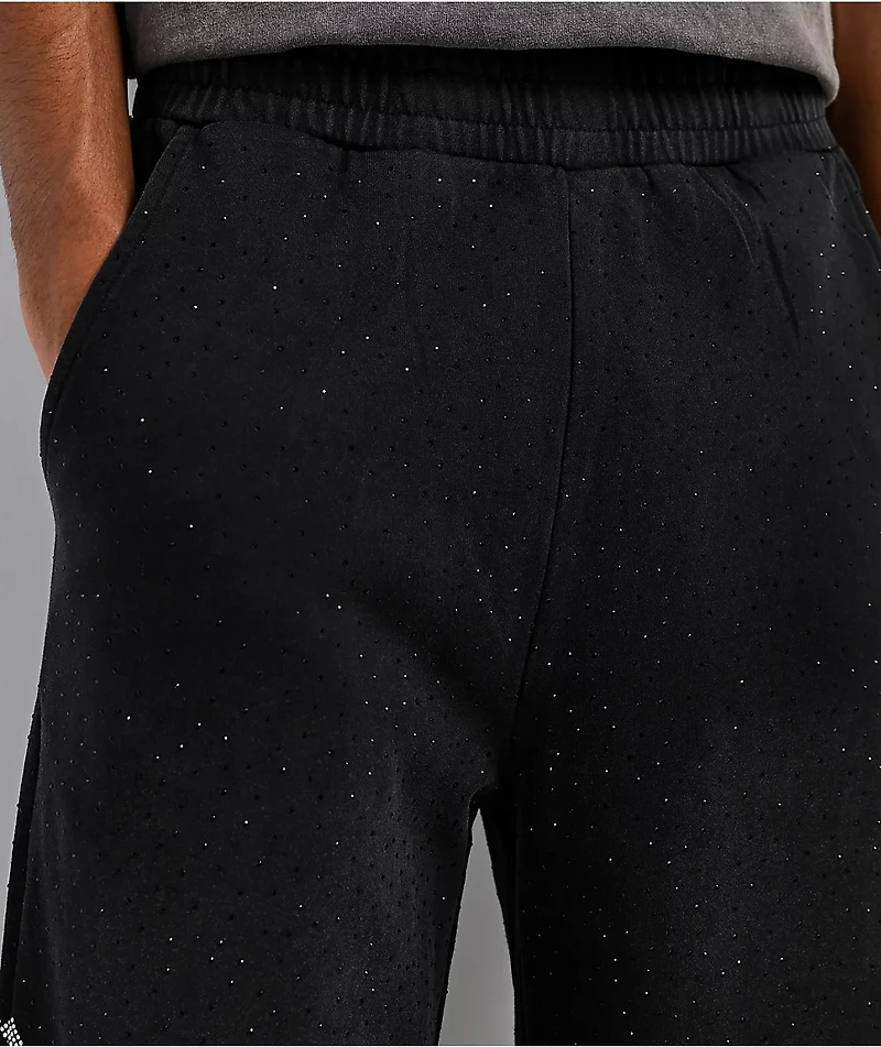$AD BOYZ x Embellish Buss Down Black Wash Sweatpants