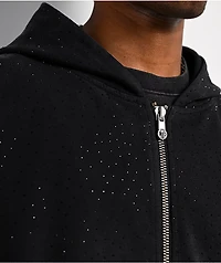 $AD BOYZ  x Embellish Buss Down Black Wash Zip Hoodie