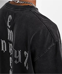 $AD BOYZ  x Embellish Cross Black Wash T-Shirt