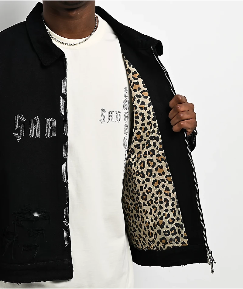 $AD BOYZ x Embellish Cross Black Work Jacket