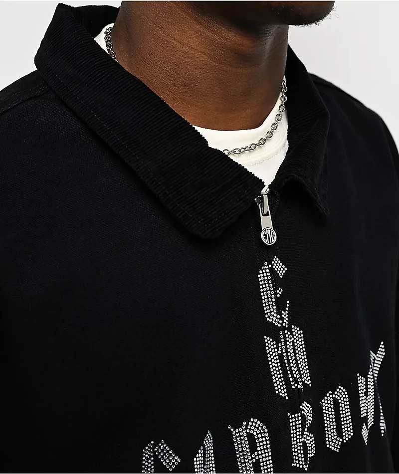 $AD BOYZ x Embellish Cross Black Work Jacket