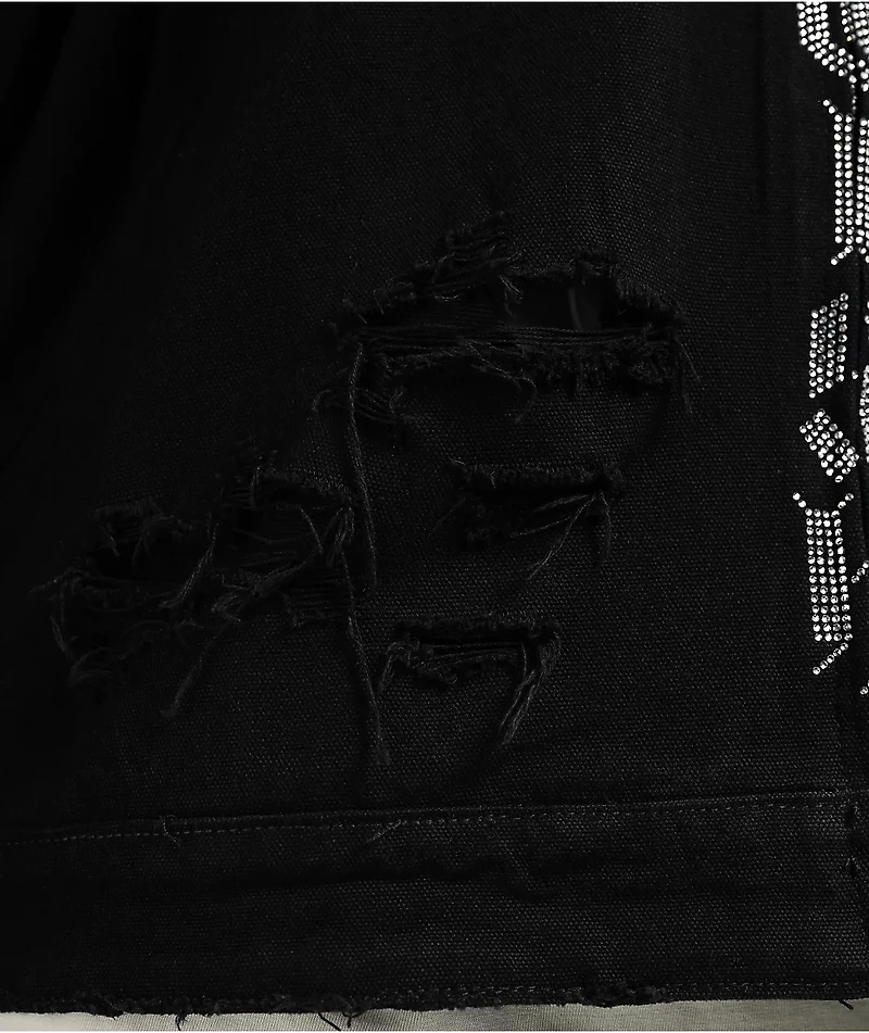 $AD BOYZ x Embellish Cross Black Work Jacket