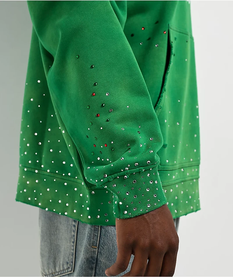 $AD BOYZ x Embellish Old English Green Hoodie