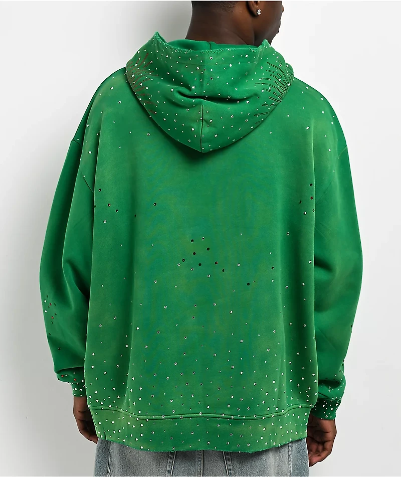 $AD BOYZ x Embellish Old English Green Hoodie