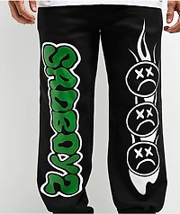 $AD BOYZ By Junior H Web Black Sweatpants