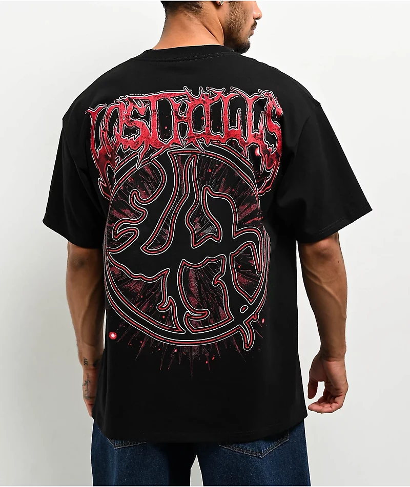 $AD BOYZ by Junior H  X Lost Hills Barbed Wire Heart Black T-Shirt