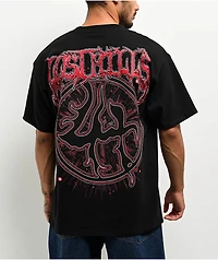 $AD BOYZ by Junior H  X Lost Hills Barbed Wire Heart Black T-Shirt