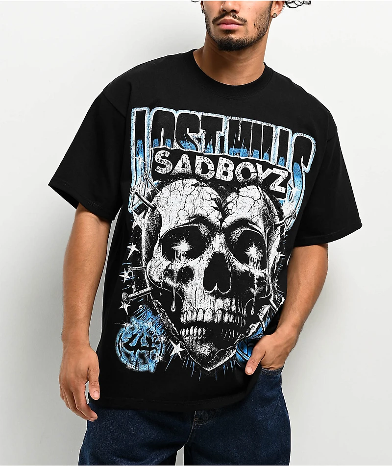 $AD BOYZ by Junior H X Lost Hills Nails Black T-Shirt