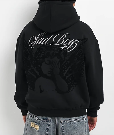 $AD BOYZ by Junior H 3M Embroidered Black Hoodie