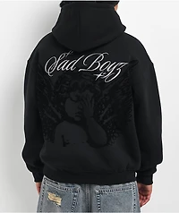 $AD BOYZ by Junior H 3M Embroidered Black Hoodie