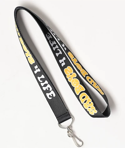 $AD BOYZ by Junior H 4 Life Black Lanyard