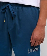 $AD BOYZ by Junior H Angel Blue Rhinestone Sweatpants